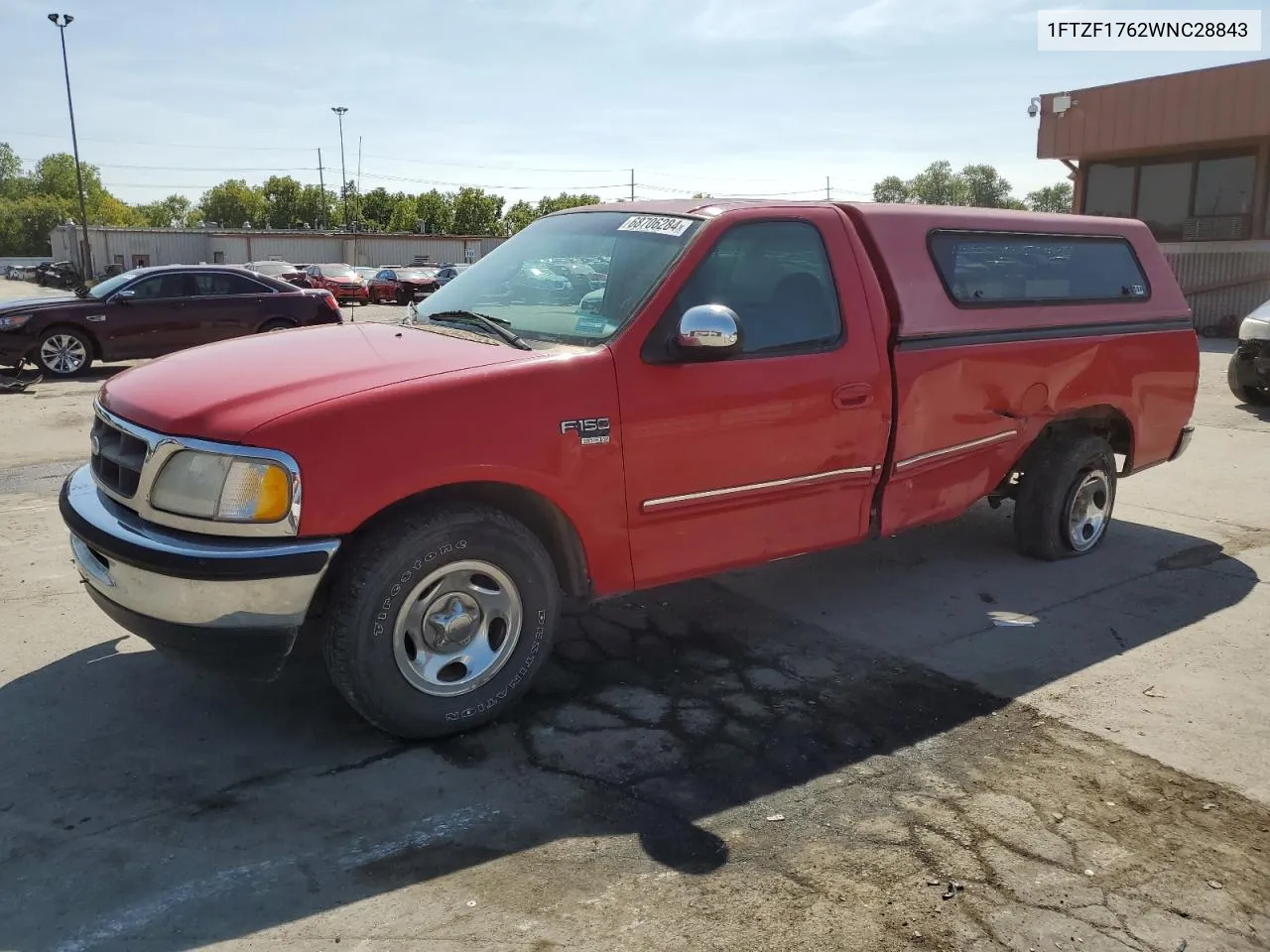 1998 Ford F150 VIN: 1FTZF1762WNC28843 Lot: 68706284