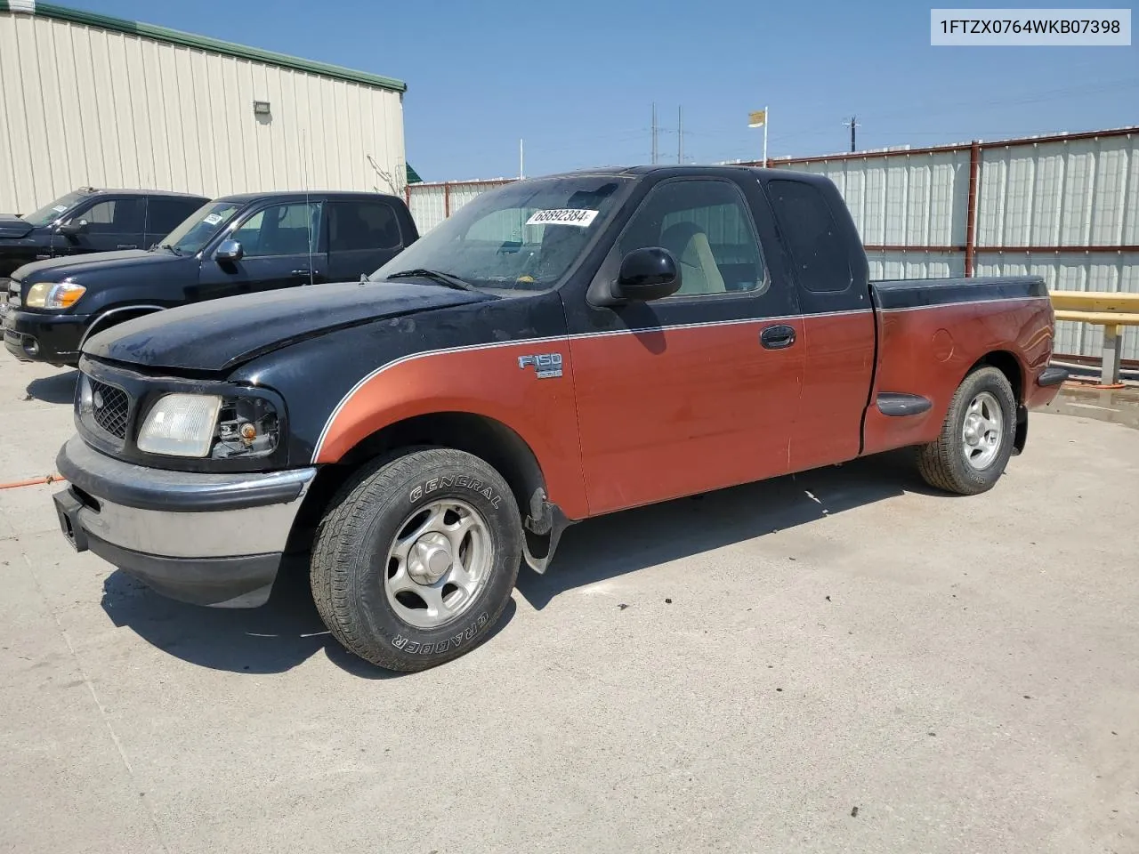 1998 Ford F150 VIN: 1FTZX0764WKB07398 Lot: 68892384