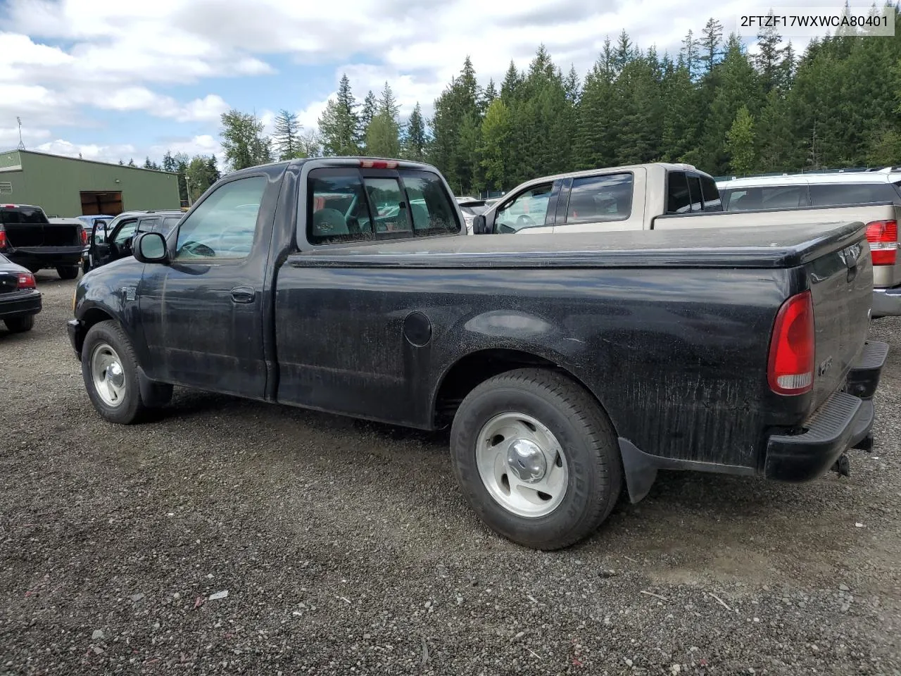 1998 Ford F150 VIN: 2FTZF17WXWCA80401 Lot: 69684074