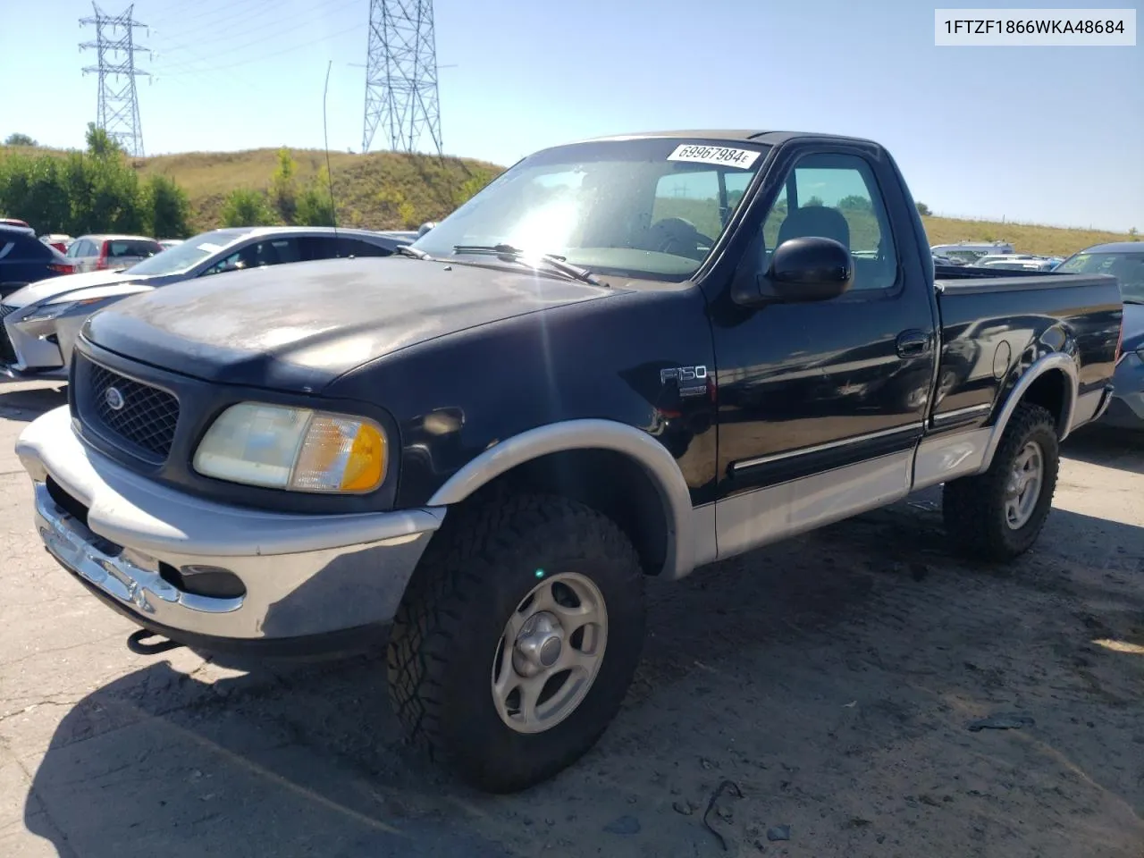 1998 Ford F150 VIN: 1FTZF1866WKA48684 Lot: 69967984