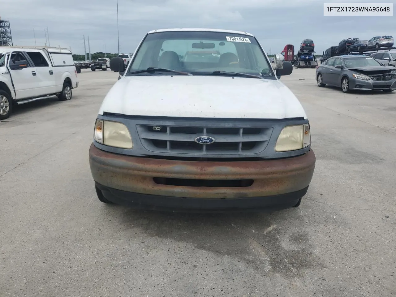 1998 Ford F150 VIN: 1FTZX1723WNA95648 Lot: 70014424