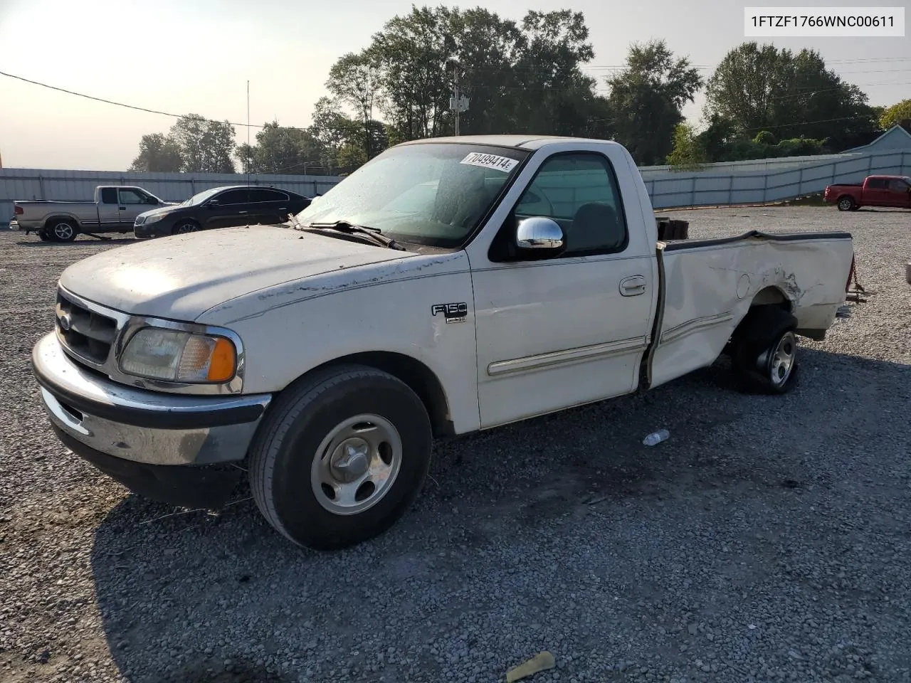 1998 Ford F150 VIN: 1FTZF1766WNC00611 Lot: 70499414