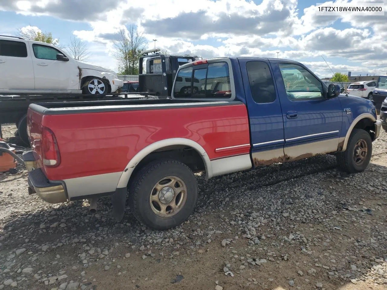 1998 Ford F150 VIN: 1FTZX18W4WNA40000 Lot: 71853694