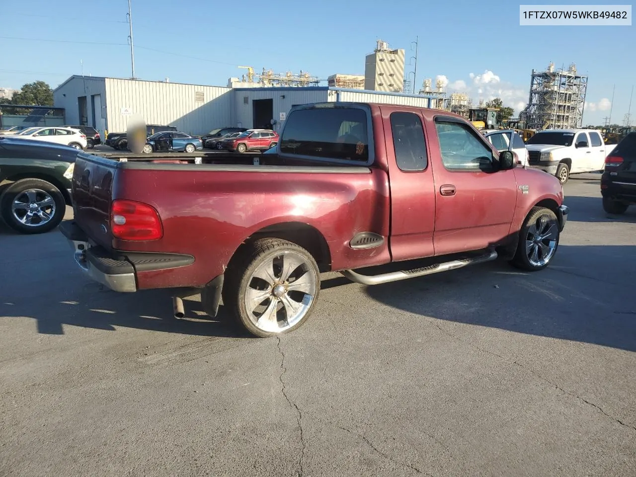 1998 Ford F150 VIN: 1FTZX07W5WKB49482 Lot: 71926994