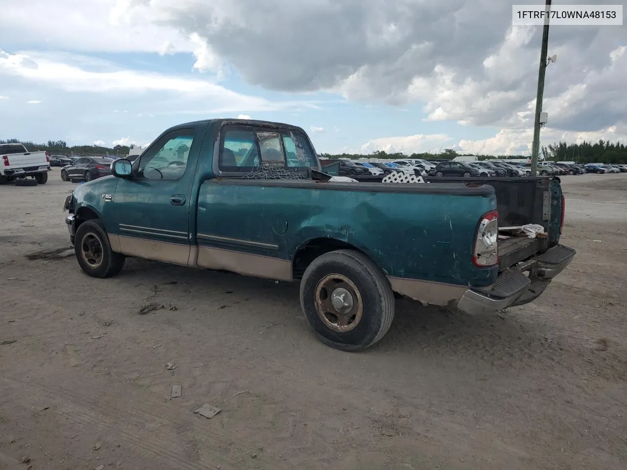 1998 Ford F150 VIN: 1FTRF17L0WNA48153 Lot: 72606904