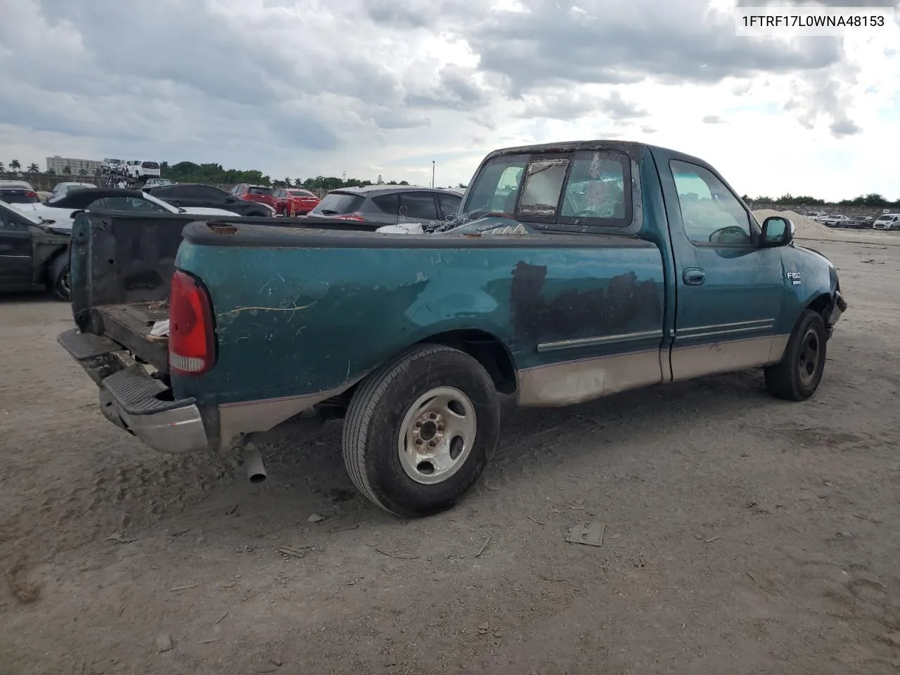 1998 Ford F150 VIN: 1FTRF17L0WNA48153 Lot: 72606904