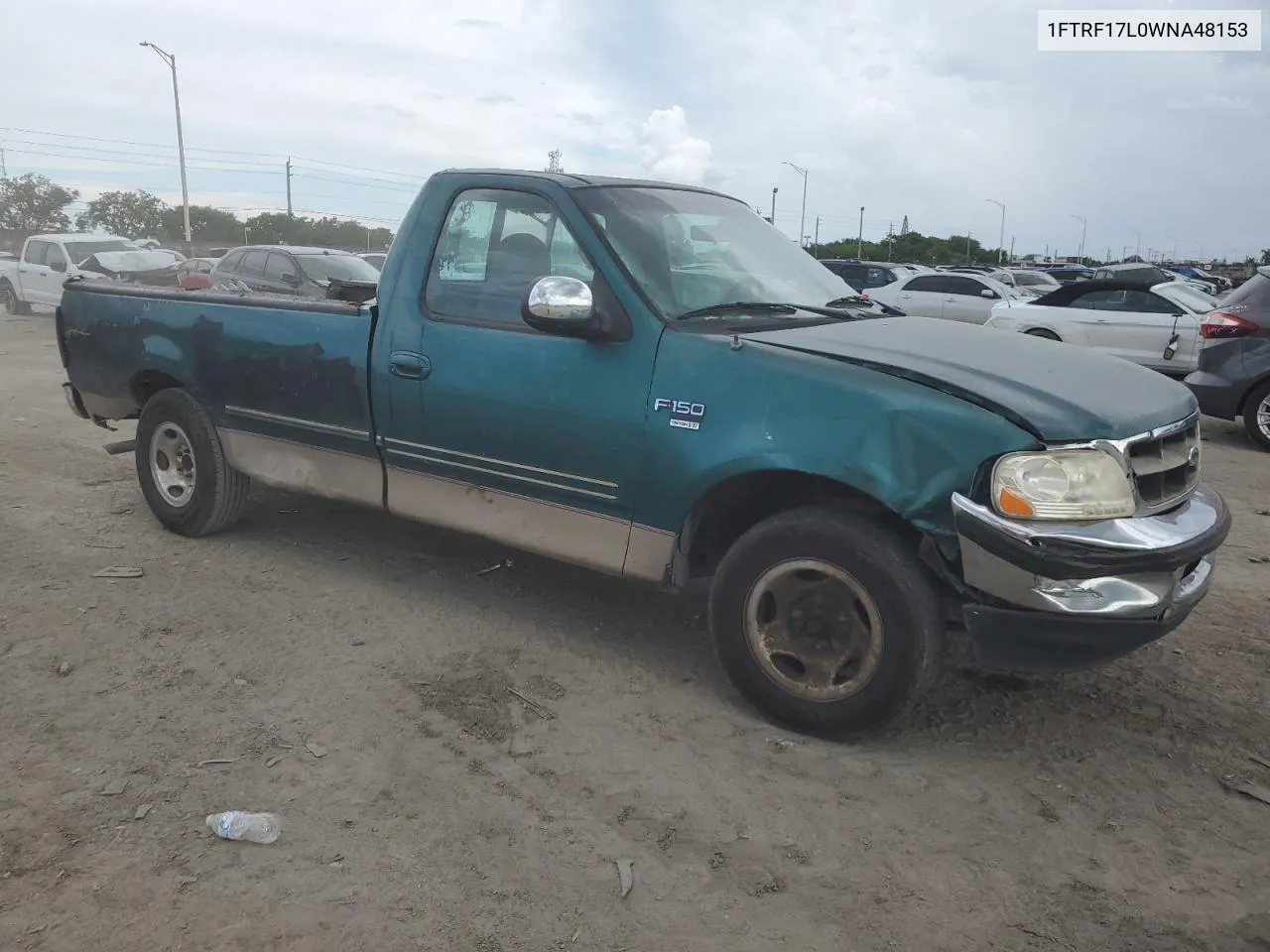 1998 Ford F150 VIN: 1FTRF17L0WNA48153 Lot: 72606904