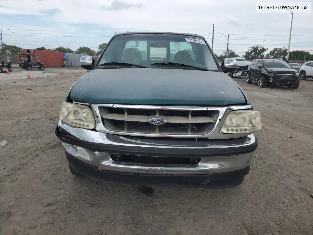 1998 Ford F150 VIN: 1FTRF17L0WNA48153 Lot: 72606904