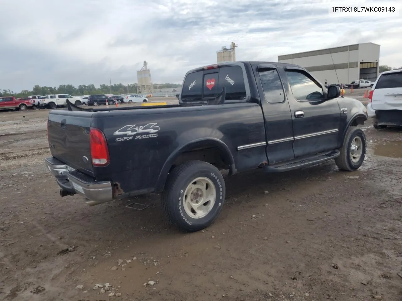 1998 Ford F150 VIN: 1FTRX18L7WKC09143 Lot: 72896834