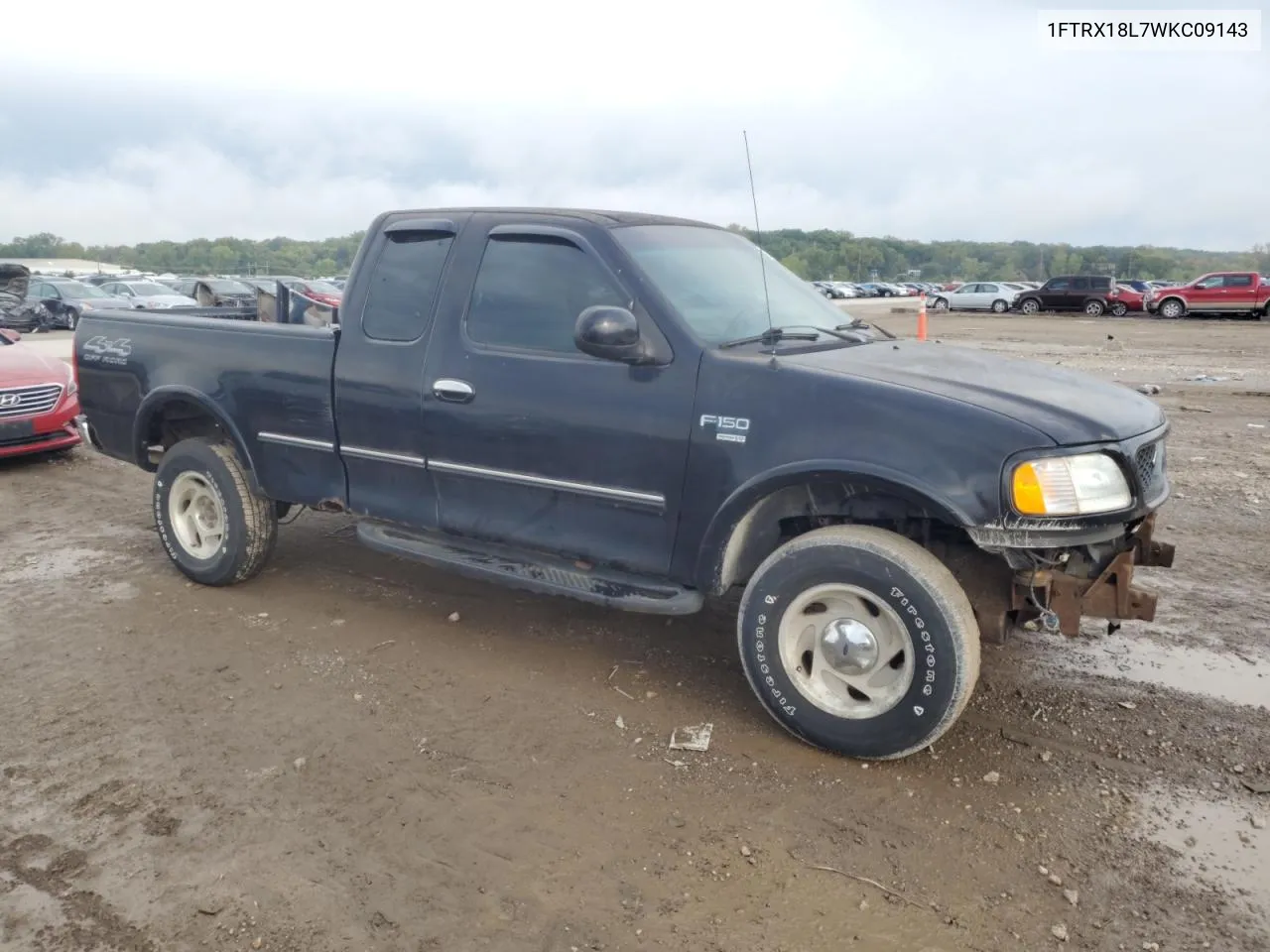 1998 Ford F150 VIN: 1FTRX18L7WKC09143 Lot: 72896834