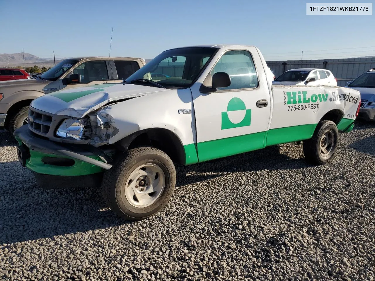 1998 Ford F150 VIN: 1FTZF1821WKB21778 Lot: 73009444