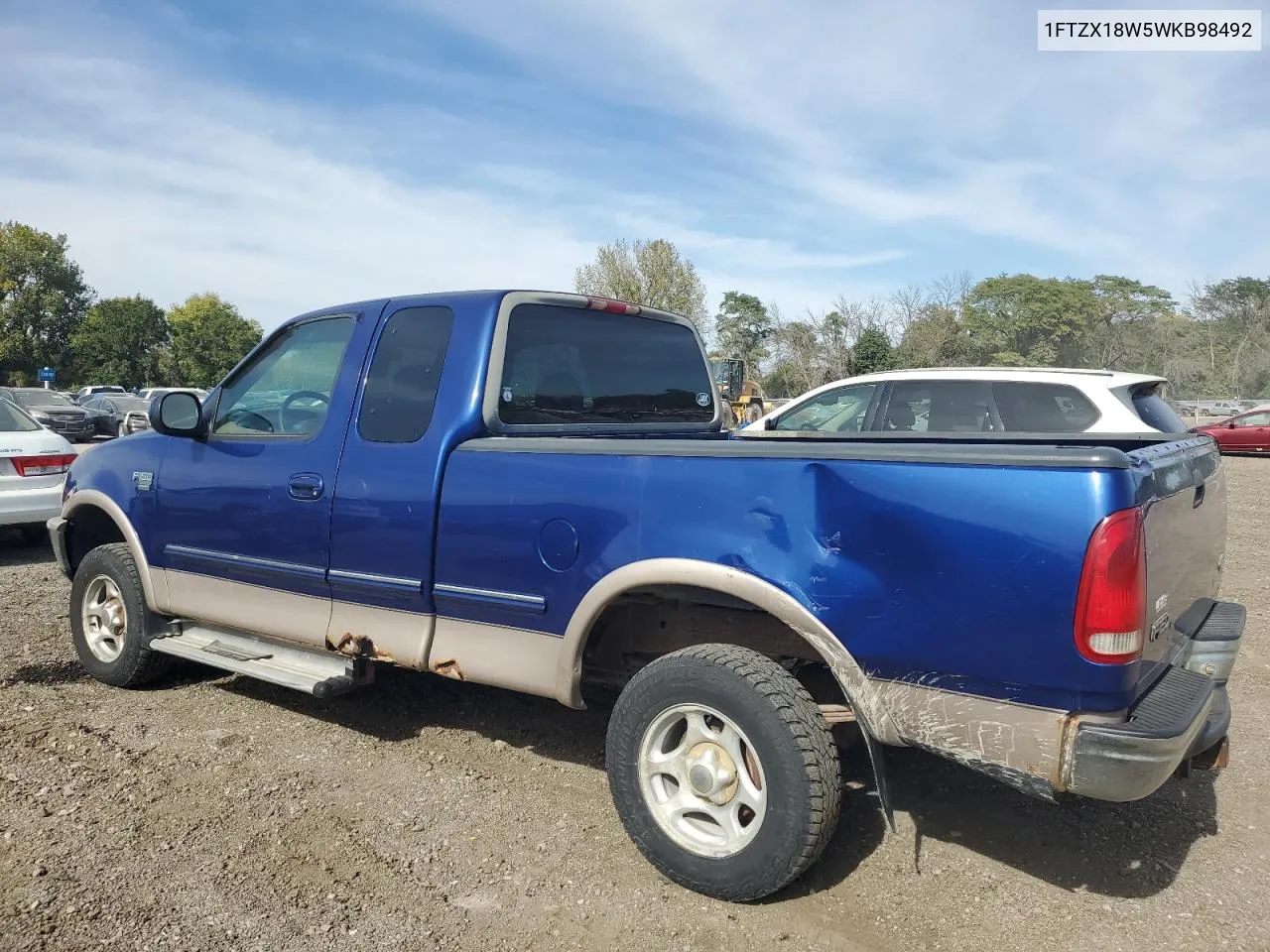 1998 Ford F150 VIN: 1FTZX18W5WKB98492 Lot: 73586864