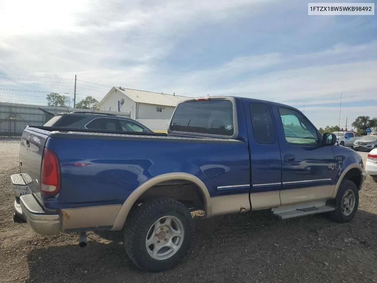 1998 Ford F150 VIN: 1FTZX18W5WKB98492 Lot: 73586864