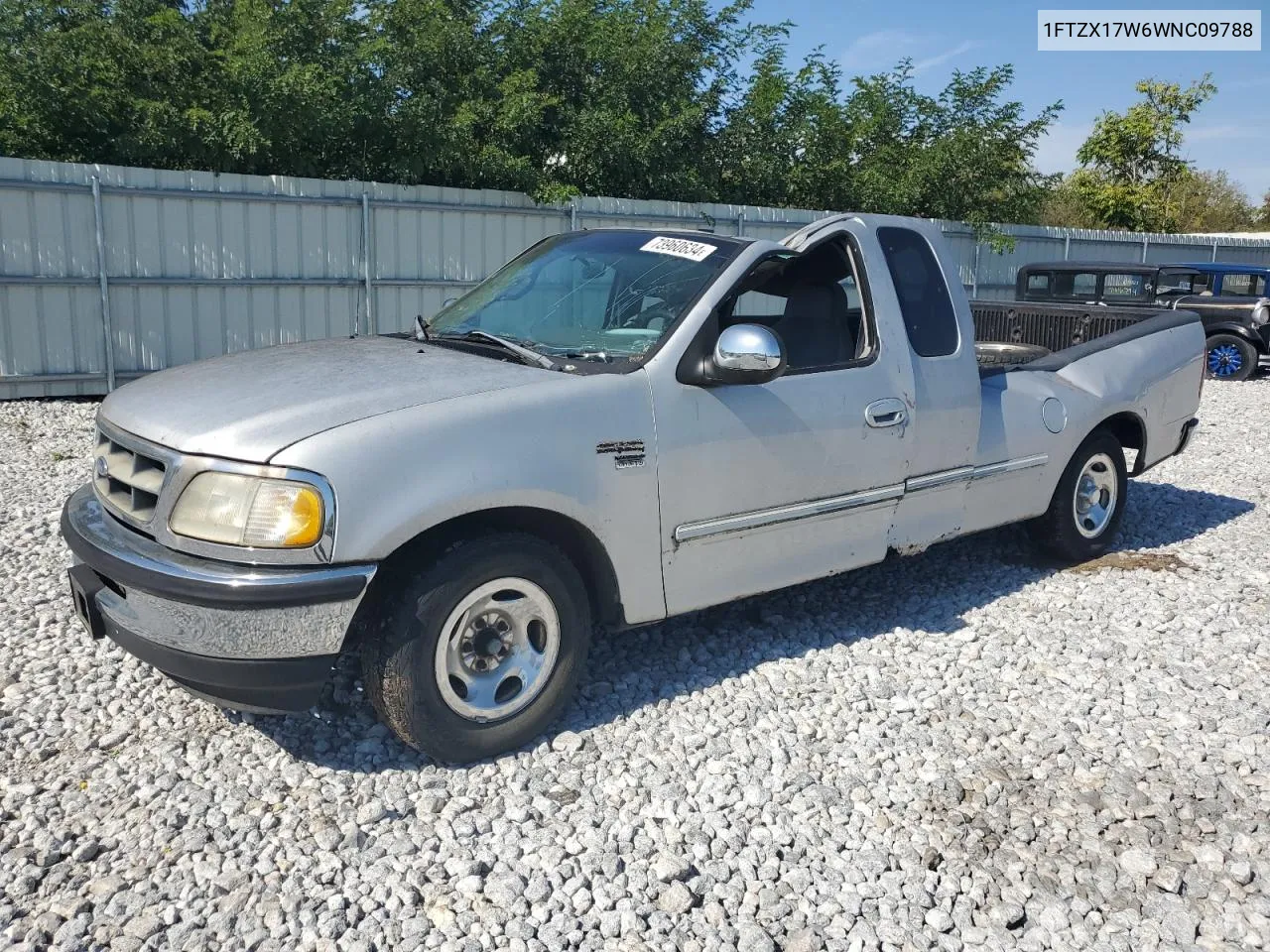 1998 Ford F150 VIN: 1FTZX17W6WNC09788 Lot: 73960634