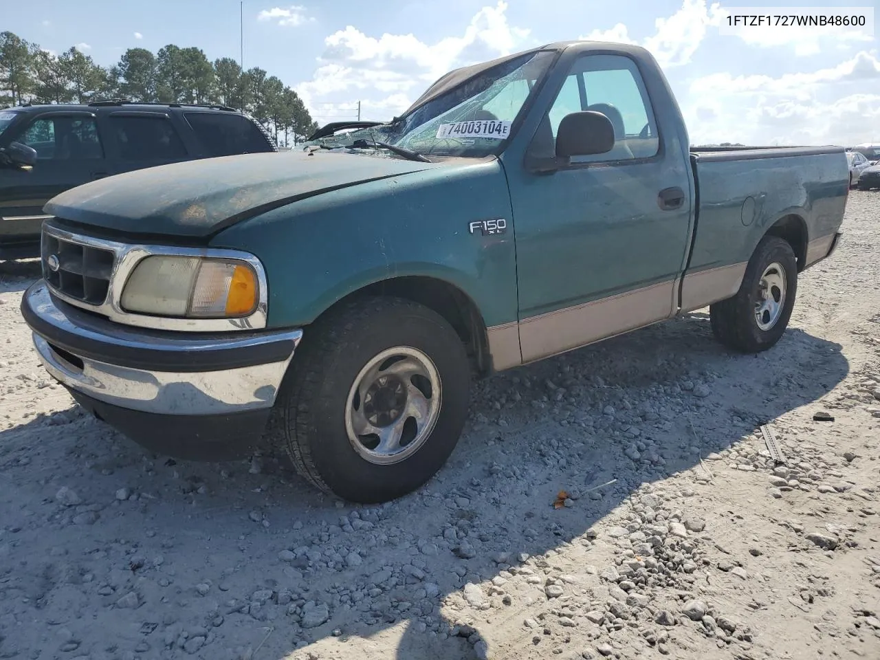 1998 Ford F150 VIN: 1FTZF1727WNB48600 Lot: 74003104