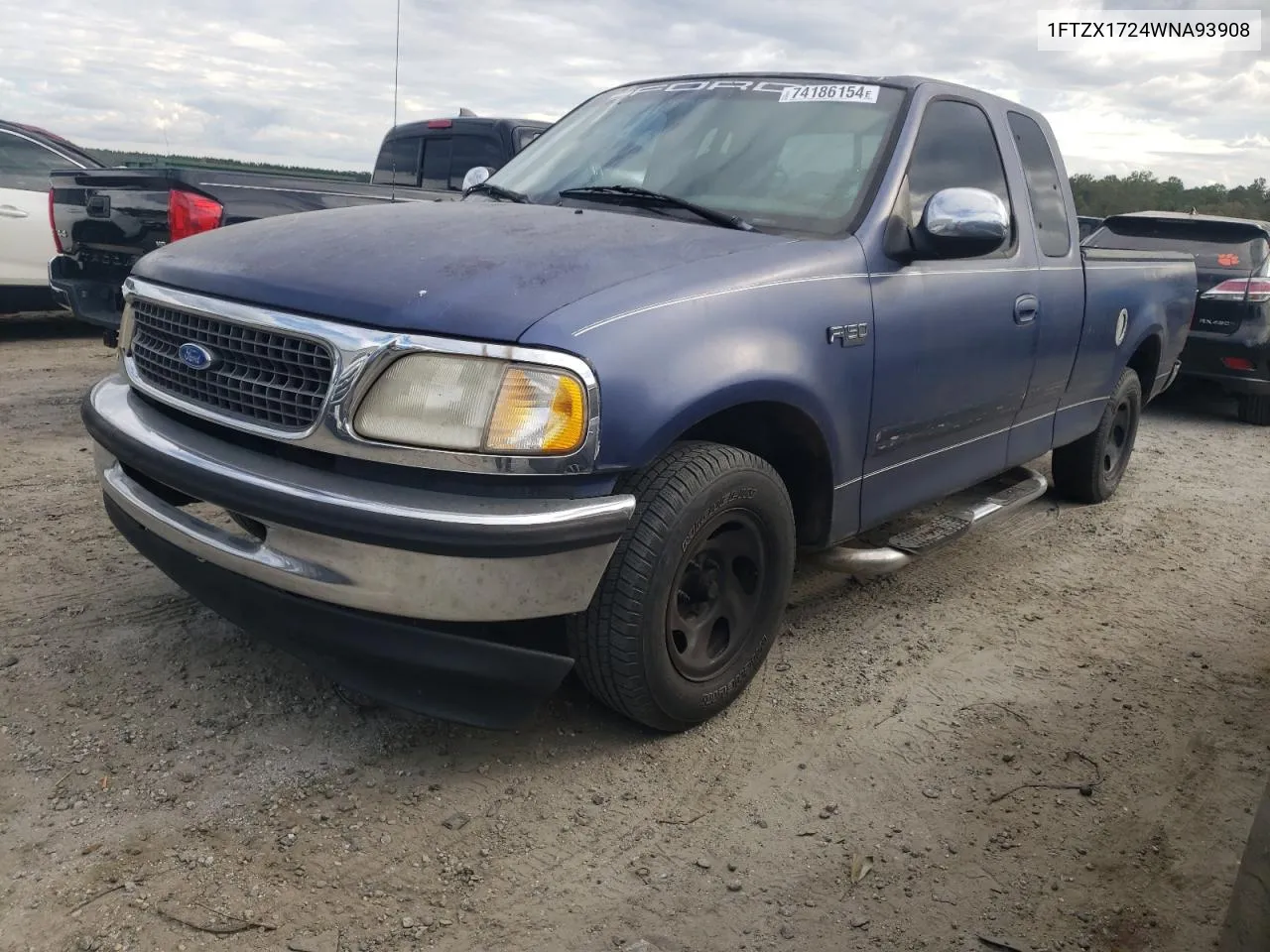 1998 Ford F150 VIN: 1FTZX1724WNA93908 Lot: 74186154