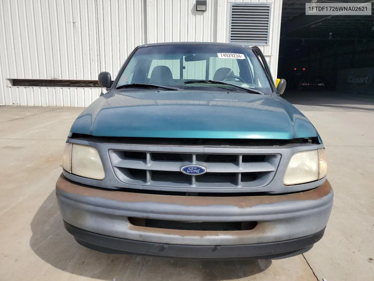 1998 Ford F150 VIN: 1FTDF1726WNA02621 Lot: 74929234