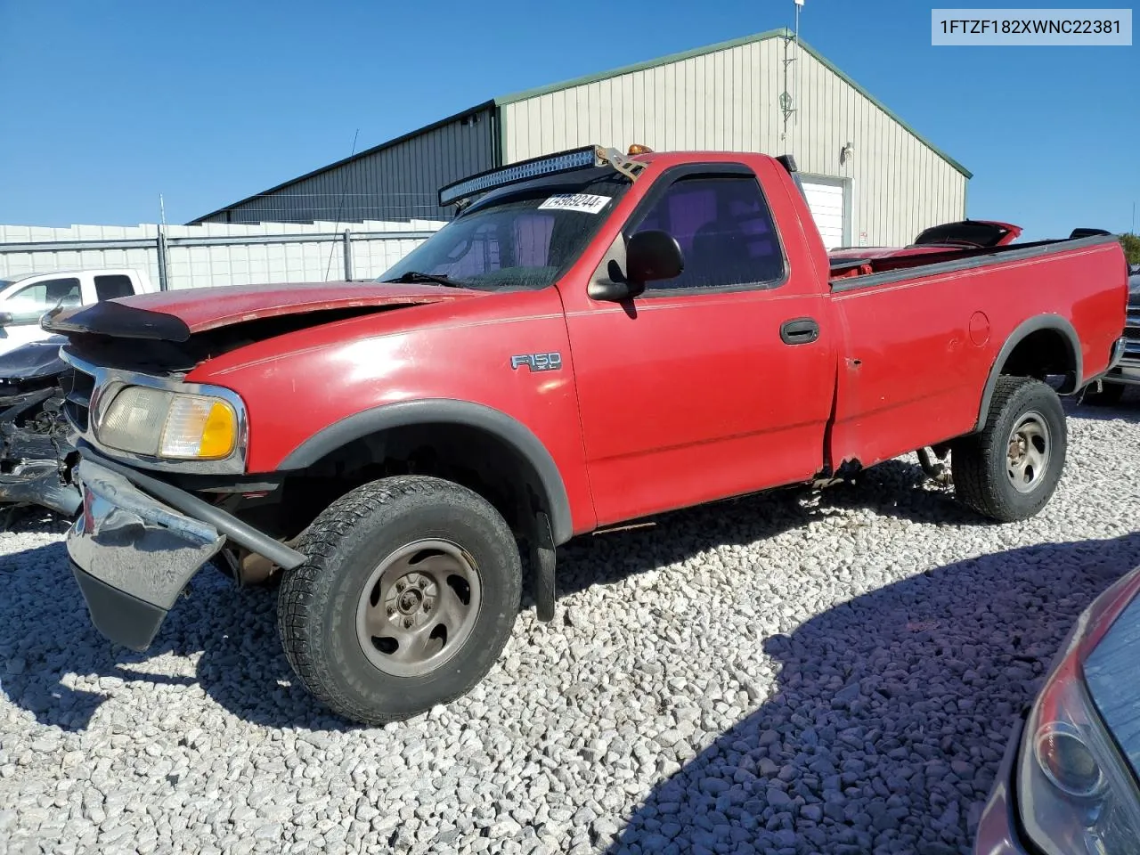 1998 Ford F150 VIN: 1FTZF182XWNC22381 Lot: 74969244