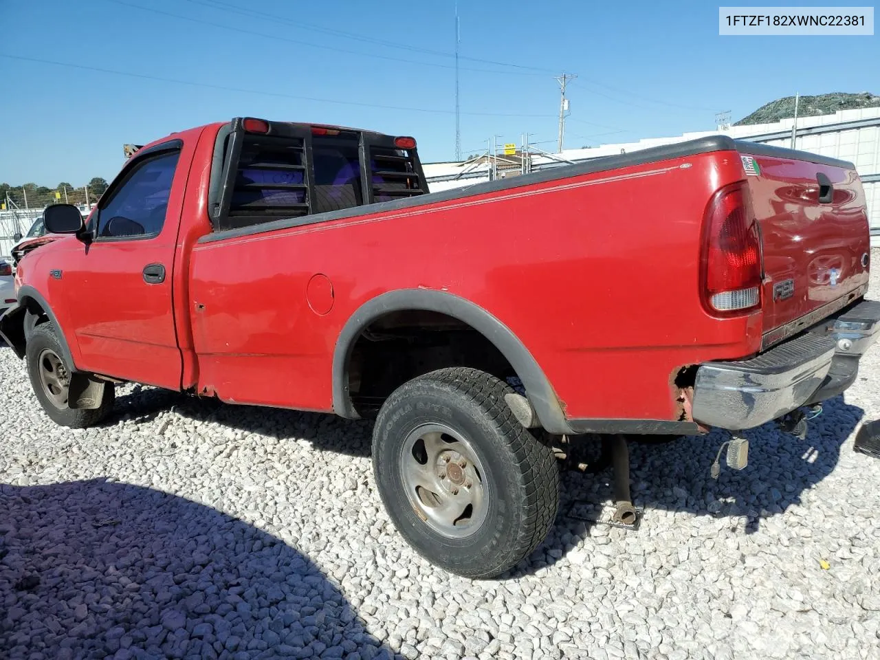 1998 Ford F150 VIN: 1FTZF182XWNC22381 Lot: 74969244