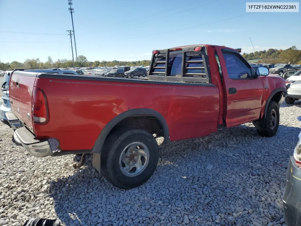 1998 Ford F150 VIN: 1FTZF182XWNC22381 Lot: 74969244