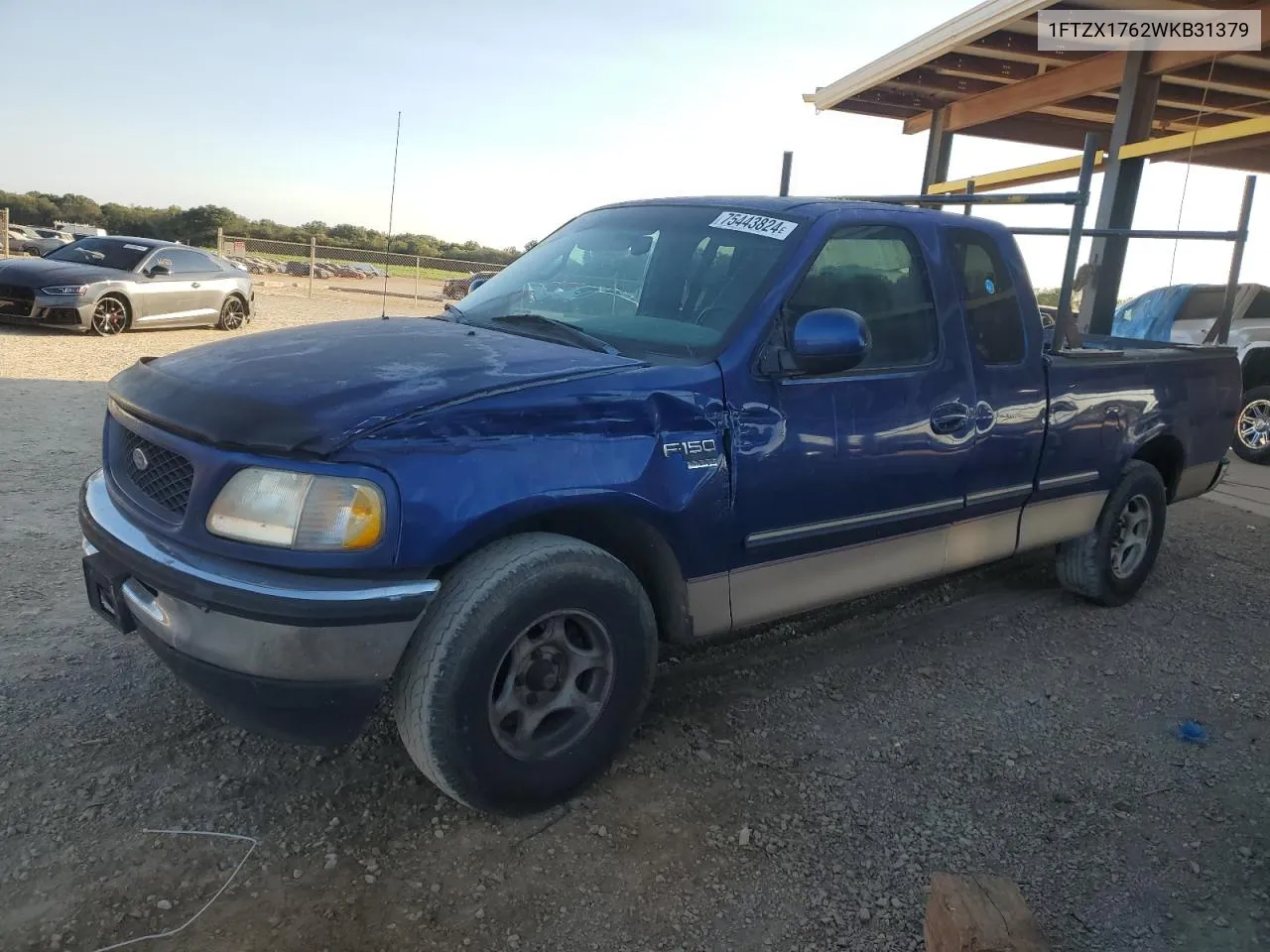 1998 Ford F150 VIN: 1FTZX1762WKB31379 Lot: 75443824