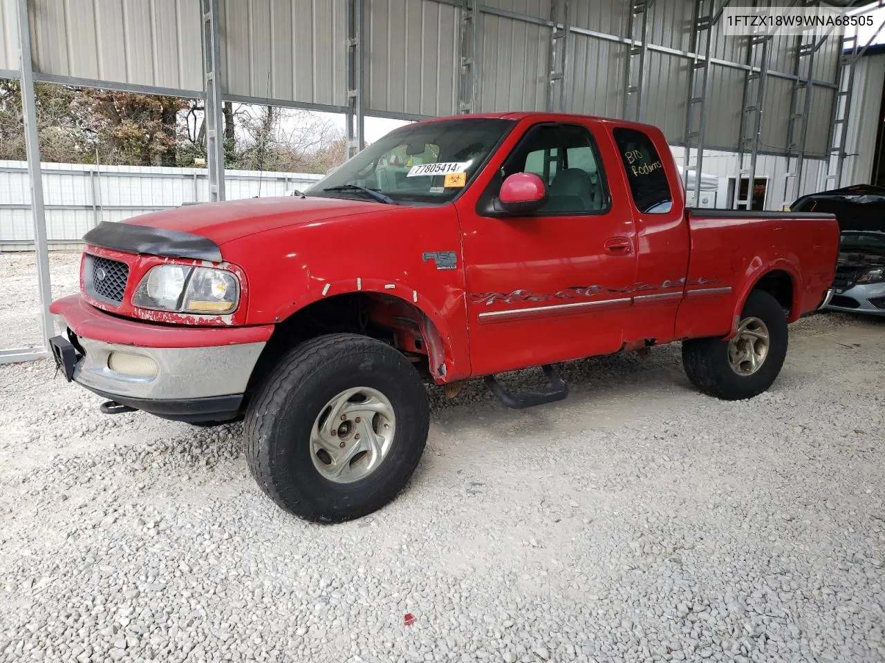 1998 Ford F150 VIN: 1FTZX18W9WNA68505 Lot: 77805414