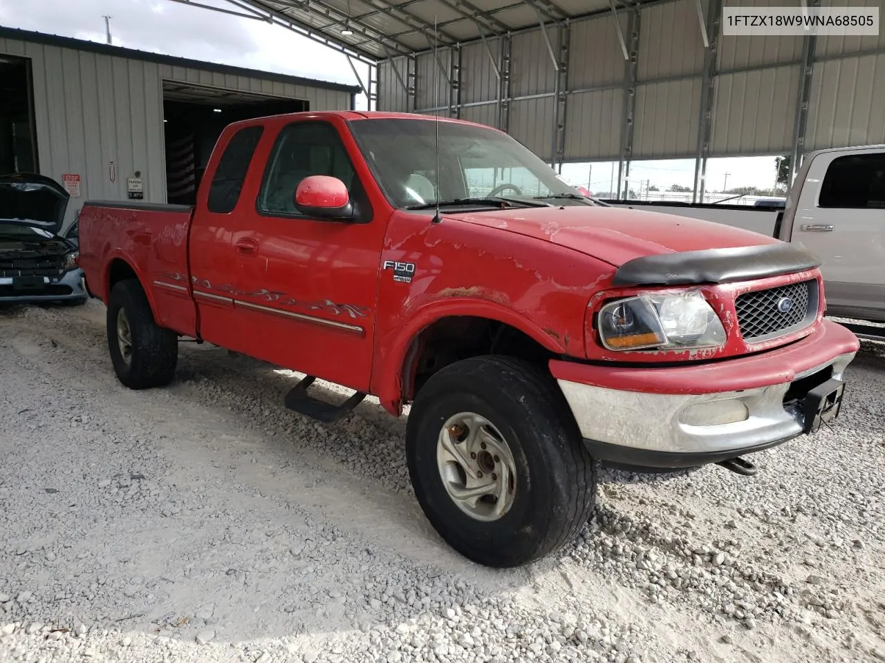 1998 Ford F150 VIN: 1FTZX18W9WNA68505 Lot: 77805414