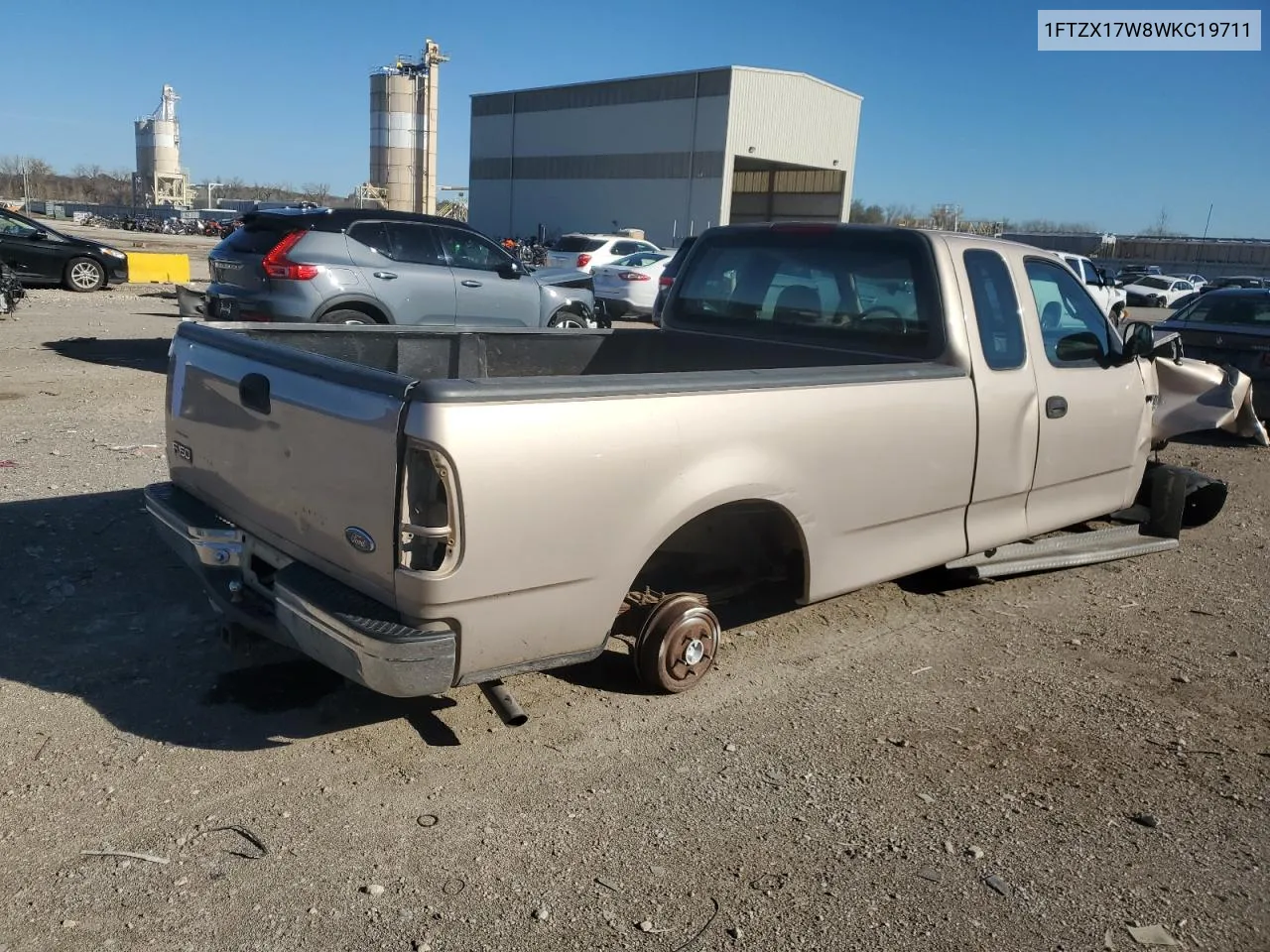 1998 Ford F150 VIN: 1FTZX17W8WKC19711 Lot: 78041644