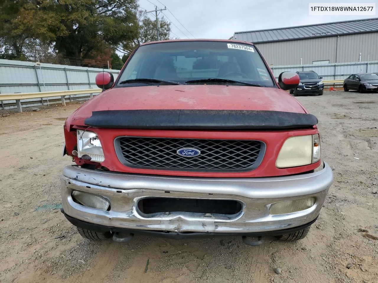 1998 Ford F150 VIN: 1FTDX18W8WNA12677 Lot: 78237504