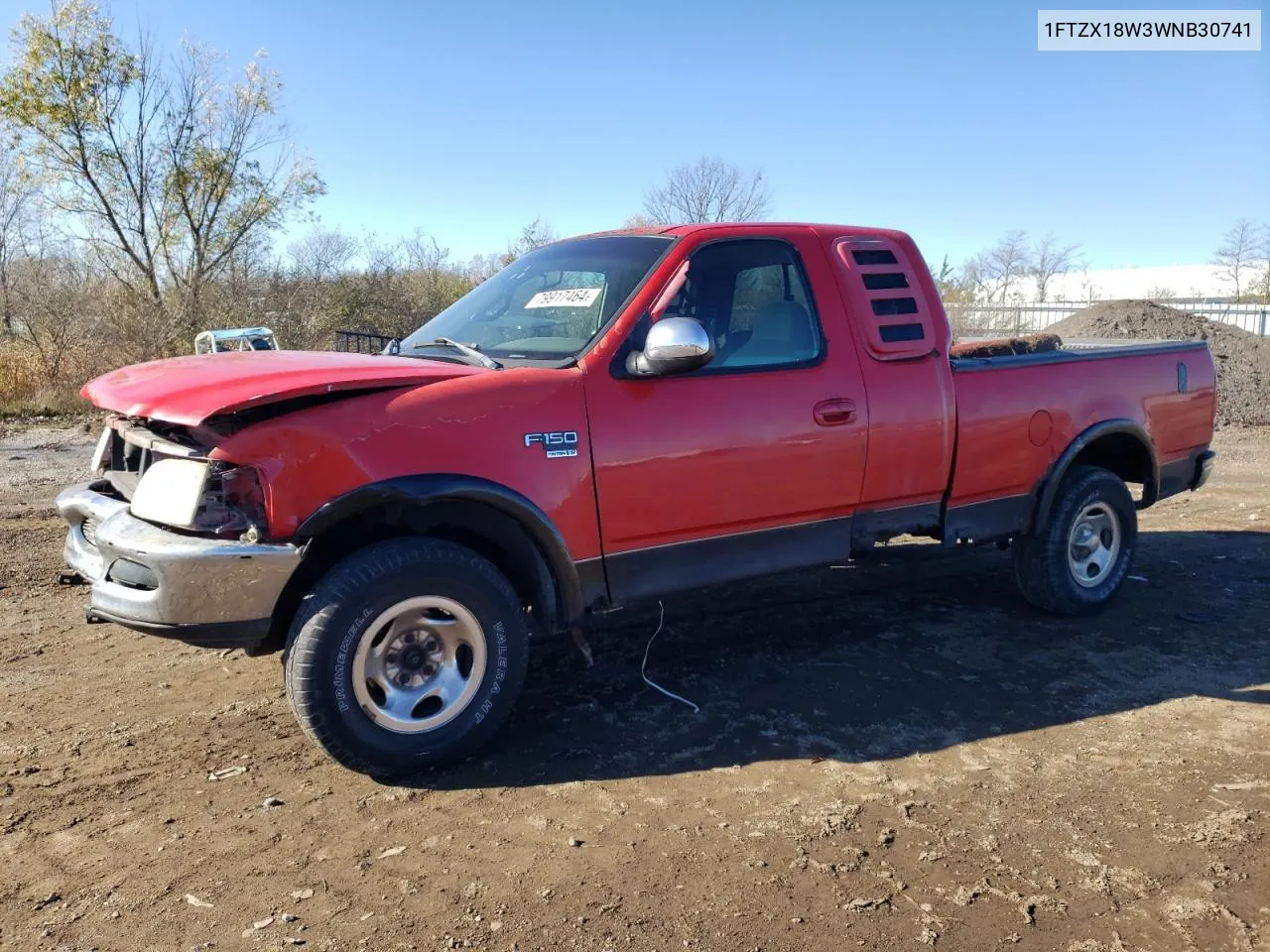 1998 Ford F150 VIN: 1FTZX18W3WNB30741 Lot: 79917464