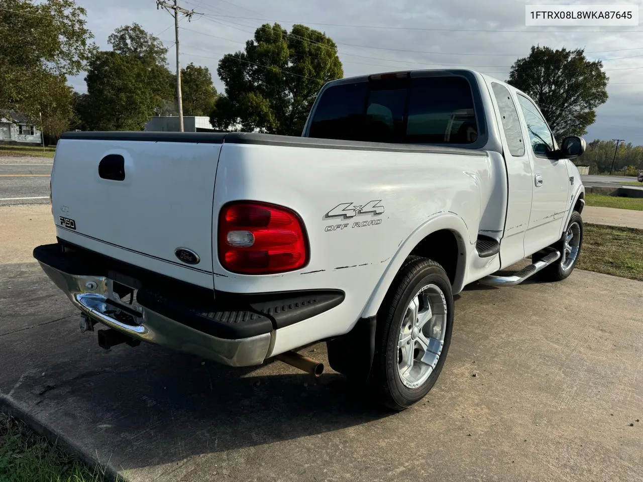 1998 Ford F150 VIN: 1FTRX08L8WKA87645 Lot: 80074924