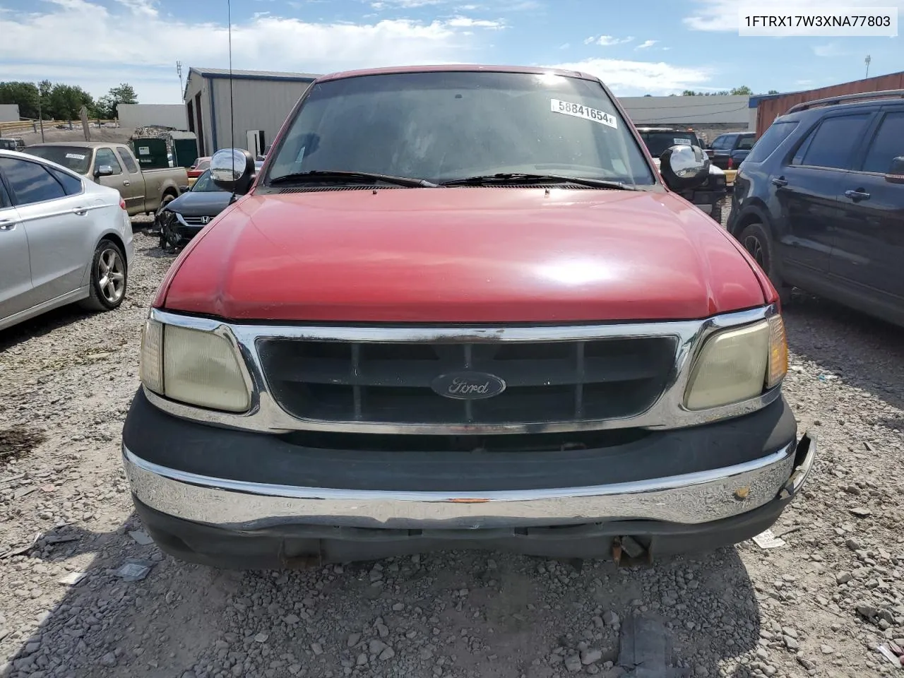 1999 Ford F150 VIN: 1FTRX17W3XNA77803 Lot: 58841654