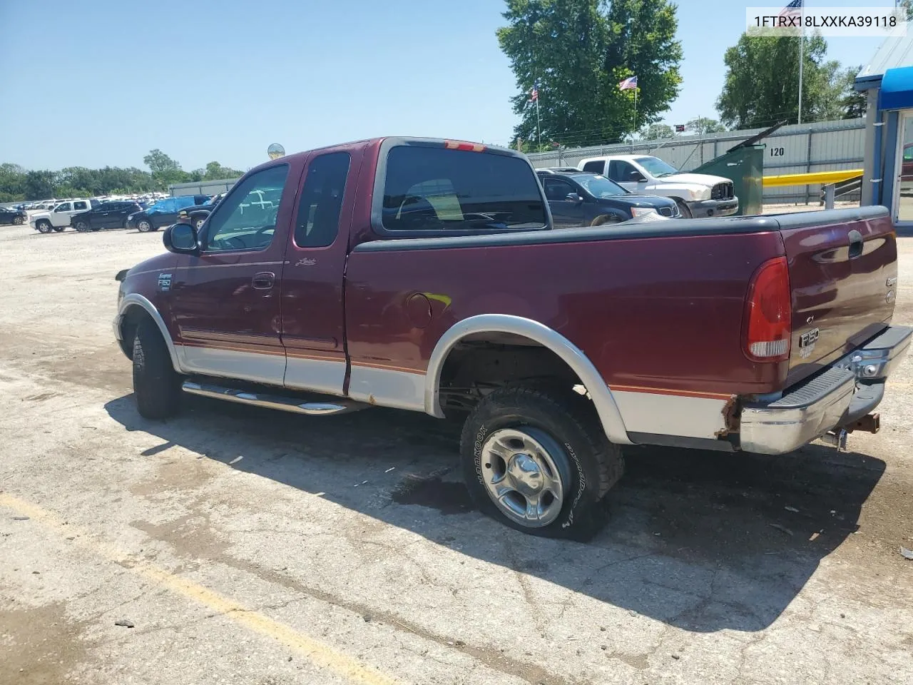 1999 Ford F150 VIN: 1FTRX18LXXKA39118 Lot: 61497754