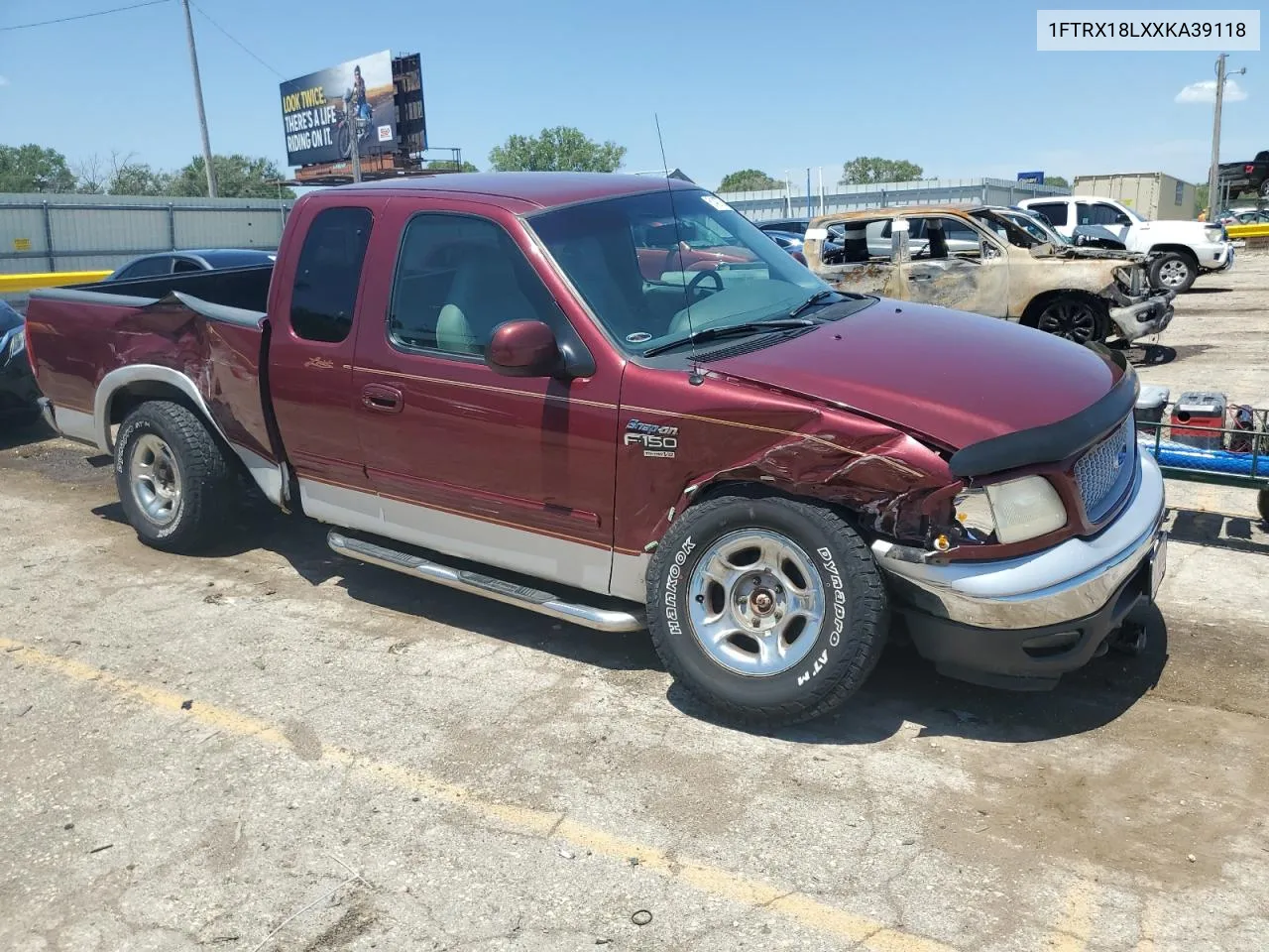 1999 Ford F150 VIN: 1FTRX18LXXKA39118 Lot: 61497754