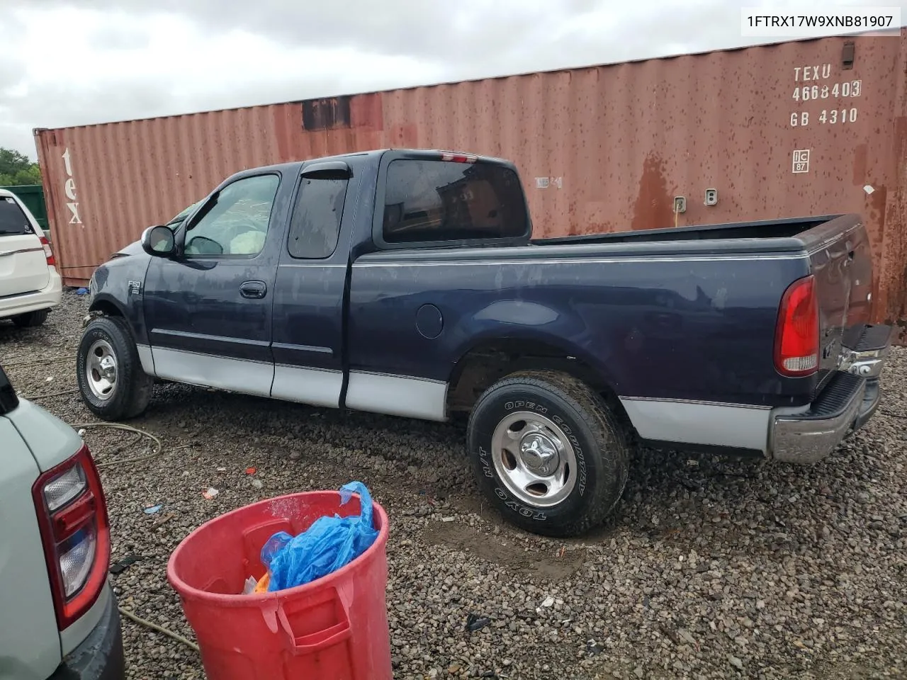 1999 Ford F150 VIN: 1FTRX17W9XNB81907 Lot: 63709404