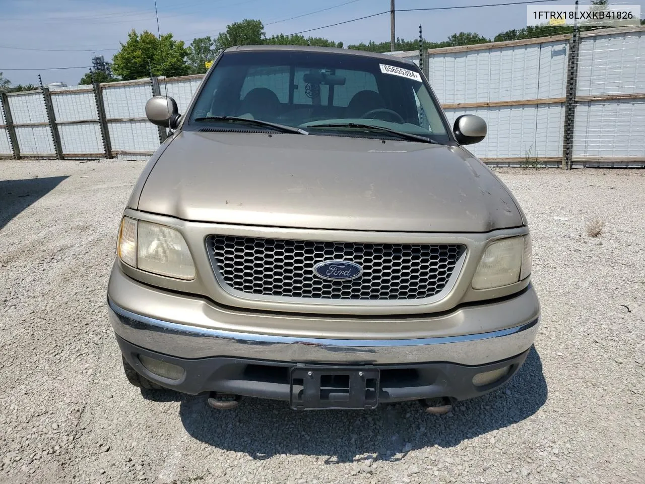 1999 Ford F150 VIN: 1FTRX18LXXKB41826 Lot: 65655394