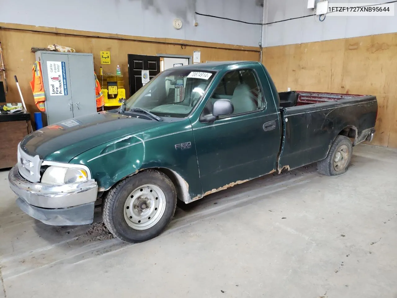 1999 Ford F150 VIN: 1FTZF1727XNB95644 Lot: 70874914