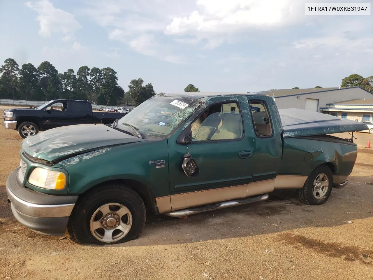 1999 Ford F150 VIN: 1FTRX17W0XKB31947 Lot: 72636314