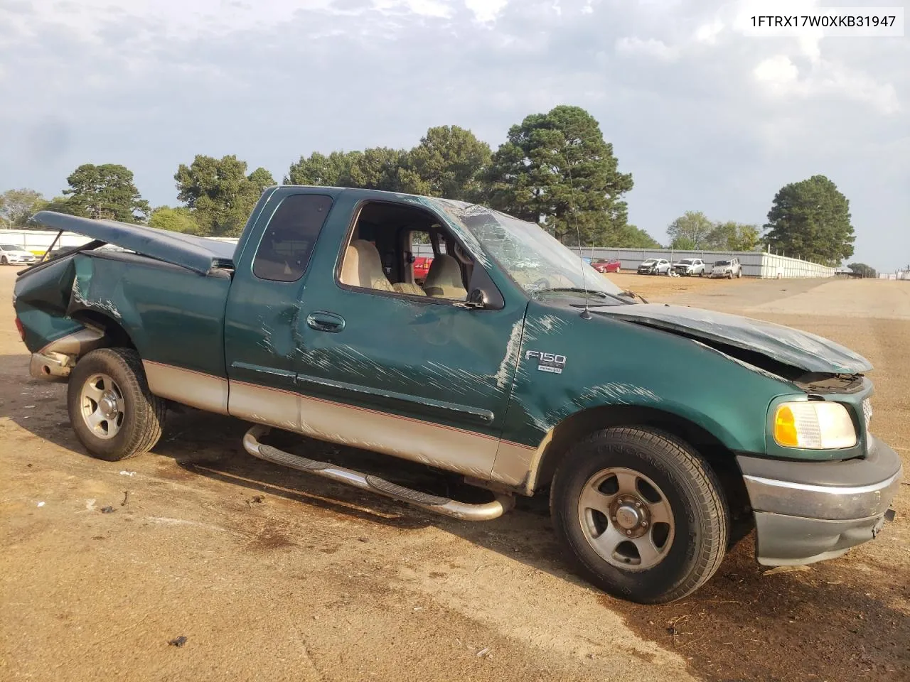 1999 Ford F150 VIN: 1FTRX17W0XKB31947 Lot: 72636314