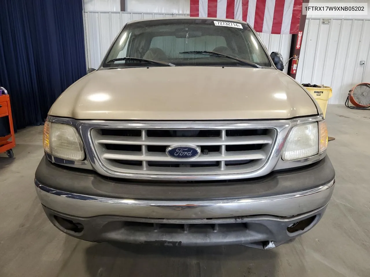 1999 Ford F150 VIN: 1FTRX17W9XNB05202 Lot: 72732714