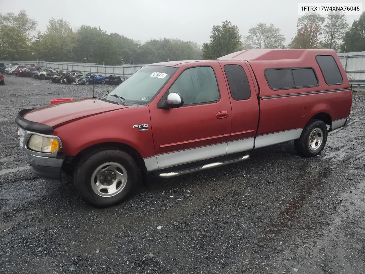 1999 Ford F150 VIN: 1FTRX17W4XNA76045 Lot: 73184114