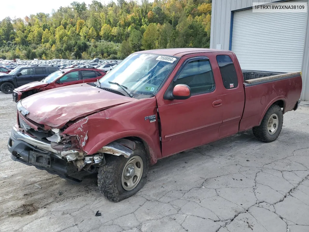 1999 Ford F150 VIN: 1FTRX18W3XNA38109 Lot: 75588854