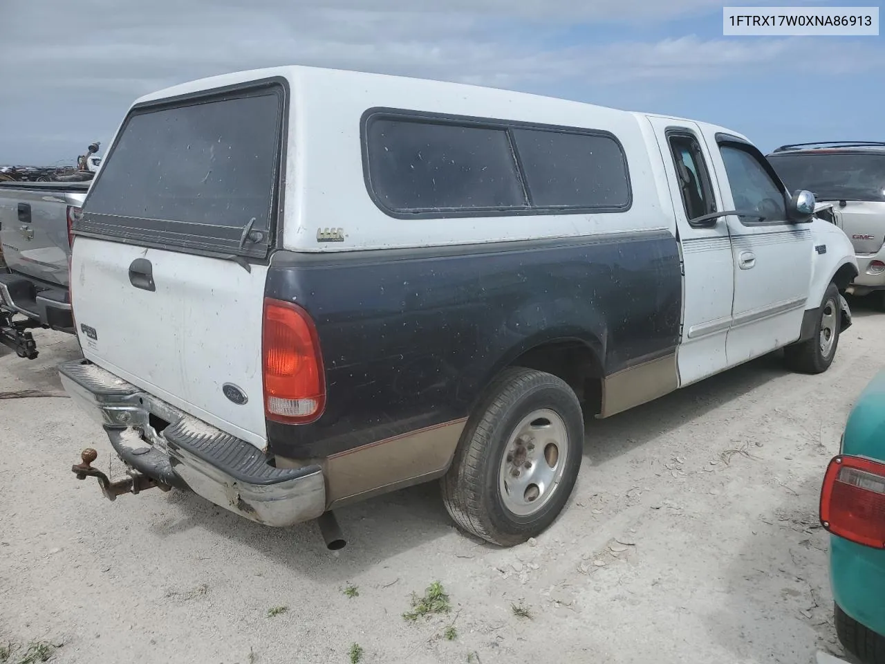 1999 Ford F150 VIN: 1FTRX17W0XNA86913 Lot: 75621254