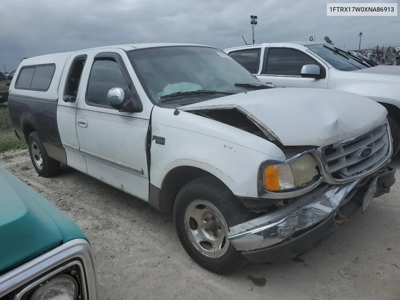 1999 Ford F150 VIN: 1FTRX17W0XNA86913 Lot: 75621254