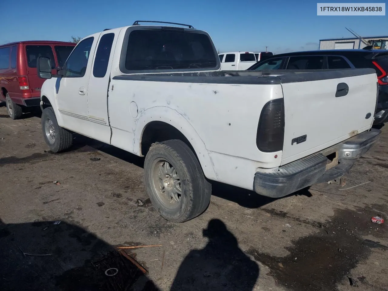 1999 Ford F150 VIN: 1FTRX18W1XKB45838 Lot: 78747524