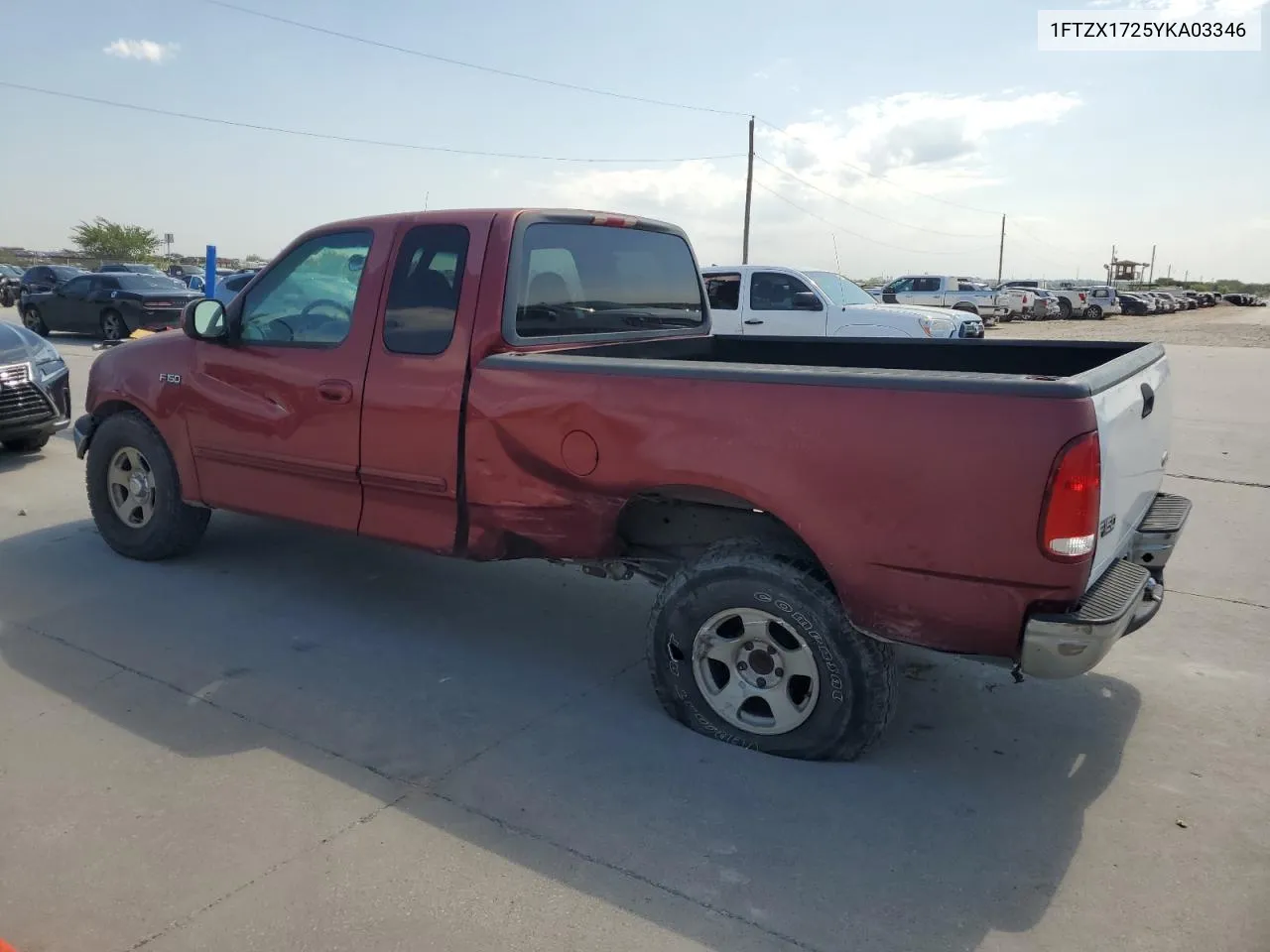 2000 Ford F150 VIN: 1FTZX1725YKA03346 Lot: 62707084