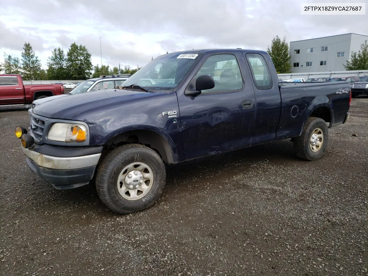 2000 Ford F150 VIN: 2FTPX18Z9YCA27687 Lot: 63517234