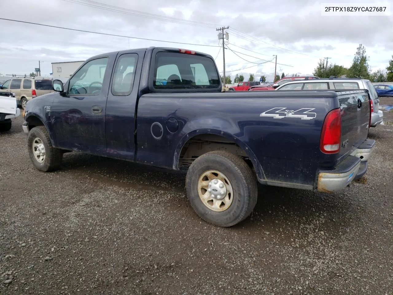 2000 Ford F150 VIN: 2FTPX18Z9YCA27687 Lot: 63517234