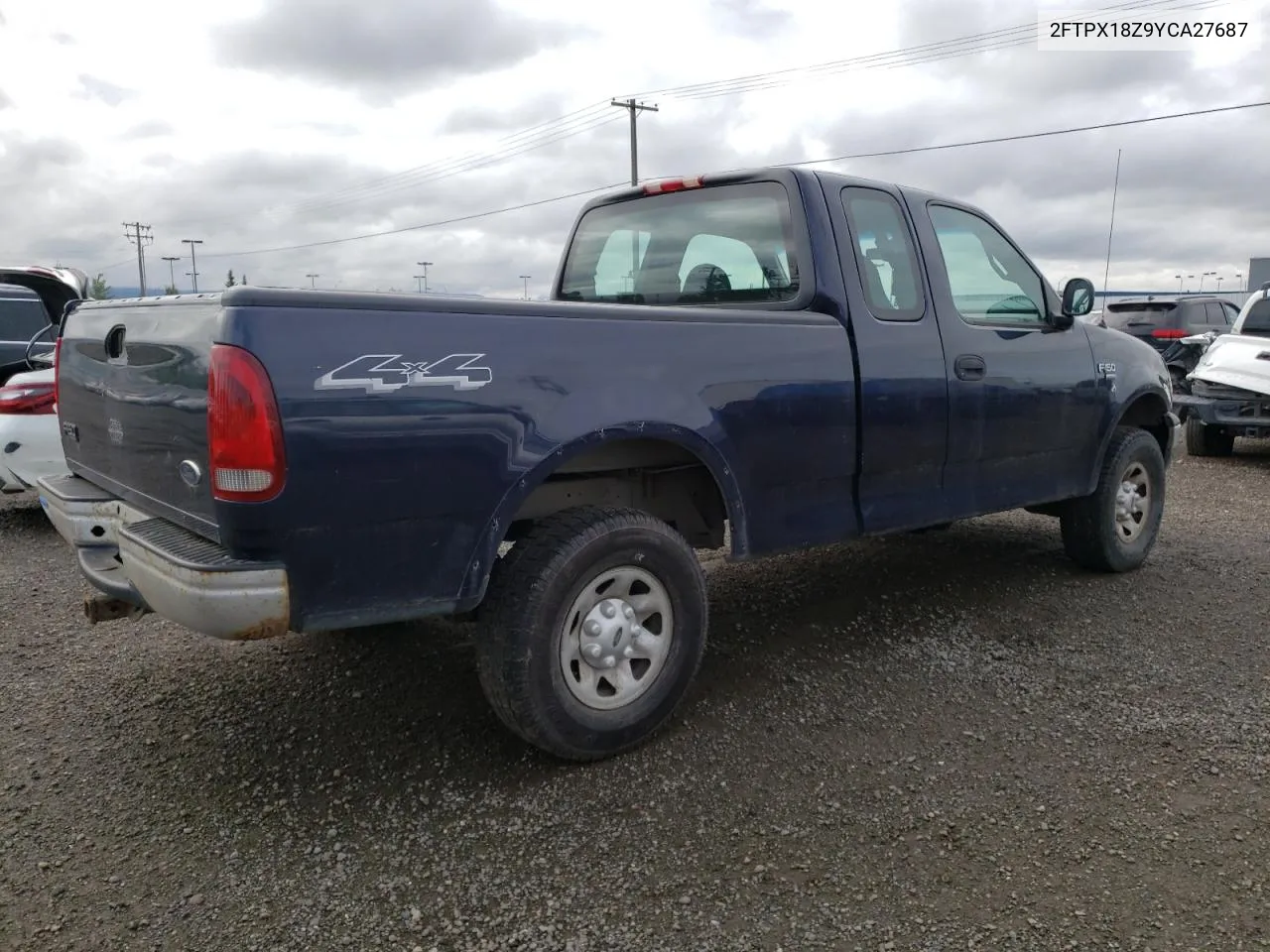 2000 Ford F150 VIN: 2FTPX18Z9YCA27687 Lot: 63517234