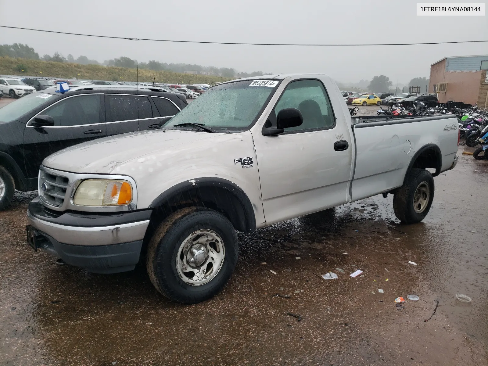 2000 Ford F150 VIN: 1FTRF18L6YNA08144 Lot: 66935914